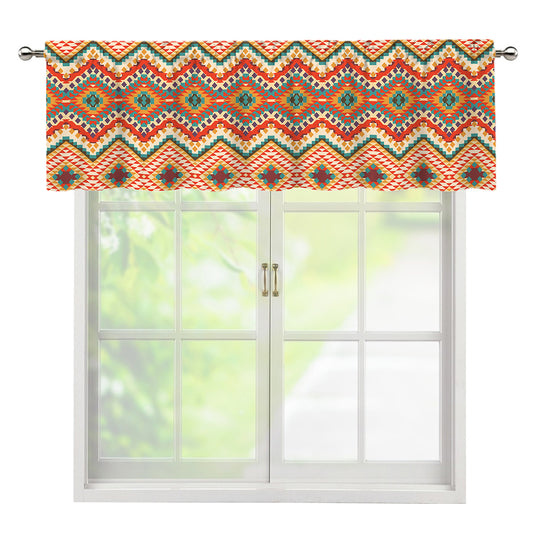 Geometric Navajo Pattern Print Window Valance