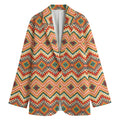 Geometric Navajo Pattern Print Women's Blazer