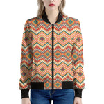 Geometric Navajo Pattern Print Women's Bomber Jacket