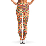 Geometric Navajo Pattern Print Women's Leggings