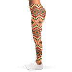 Geometric Navajo Pattern Print Women's Leggings