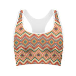 Geometric Navajo Pattern Print Women's Sports Bra