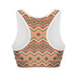 Geometric Navajo Pattern Print Women's Sports Bra
