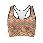 Geometric Navajo Pattern Print Women's Sports Bra