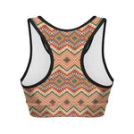 Geometric Navajo Pattern Print Women's Sports Bra