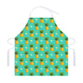 Geometric Pineapple Pattern Print Adjustable Apron