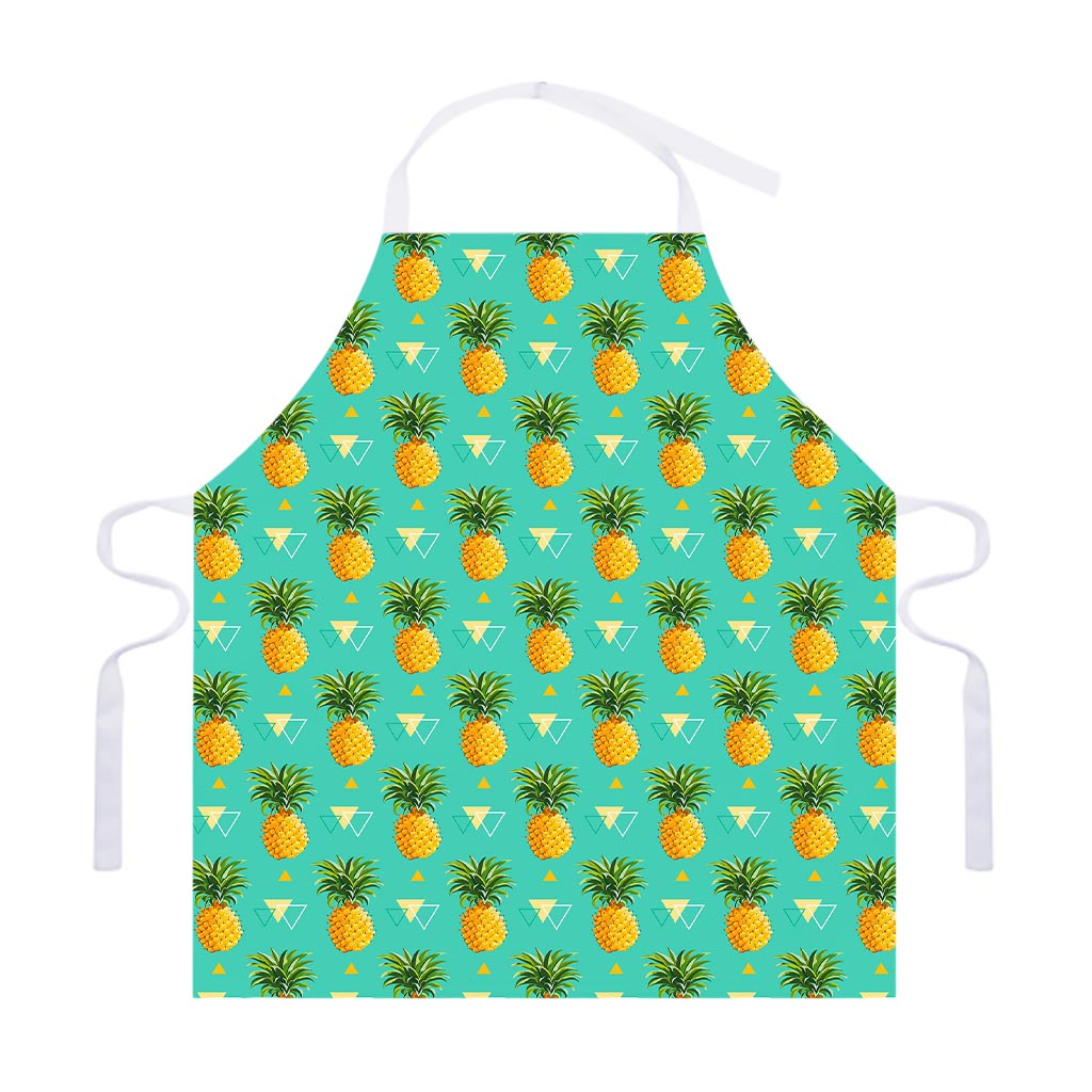 Geometric Pineapple Pattern Print Adjustable Apron