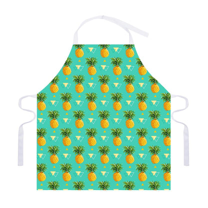 Geometric Pineapple Pattern Print Adjustable Apron