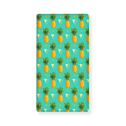 Geometric Pineapple Pattern Print Baby Crib Sheet