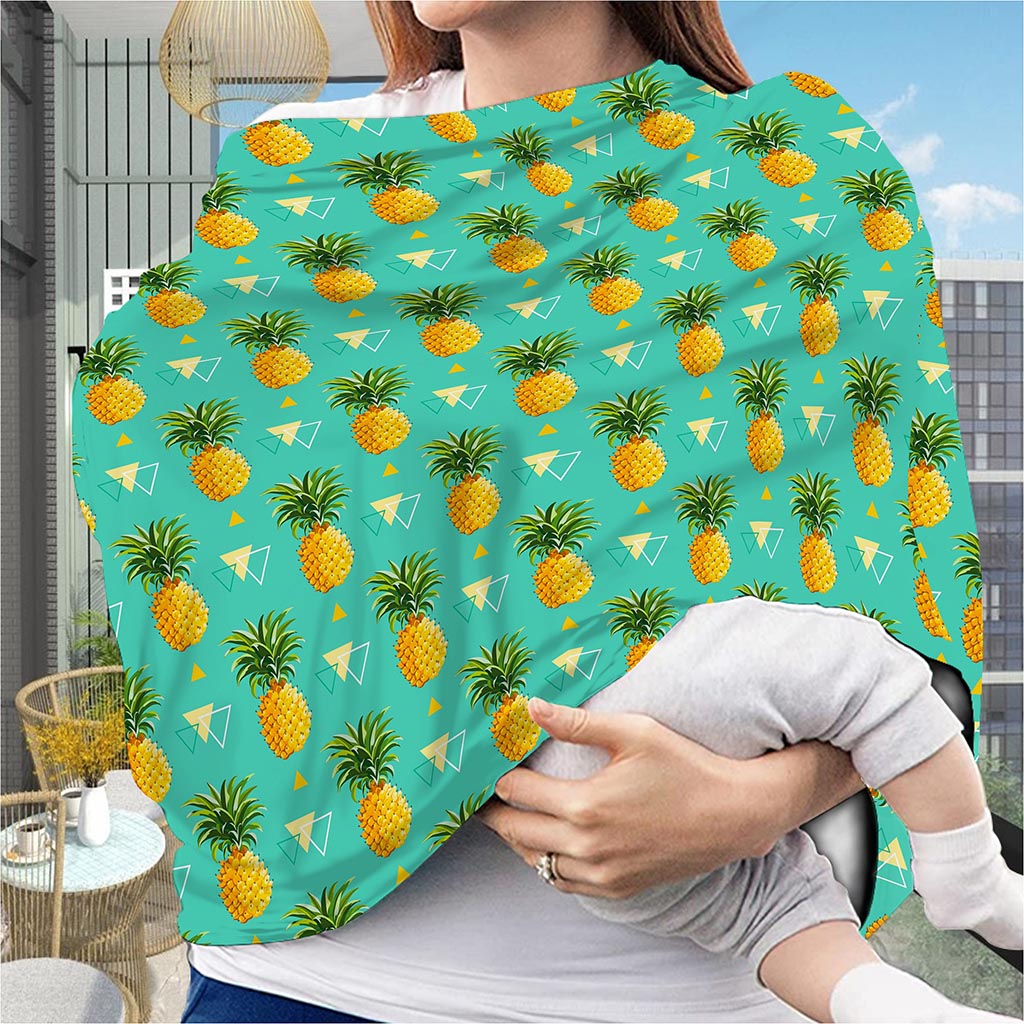 Geometric Pineapple Pattern Print Baby Seat Cover