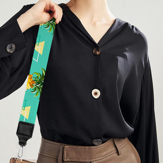Geometric Pineapple Pattern Print Bag Strap
