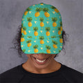 Geometric Pineapple Pattern Print Baseball Cap