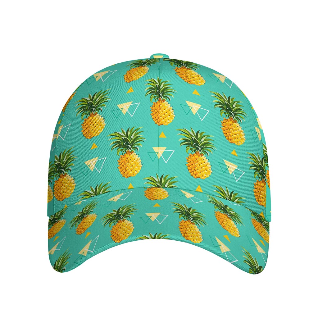Geometric Pineapple Pattern Print Baseball Cap