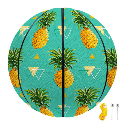 Geometric Pineapple Pattern Print Basketball