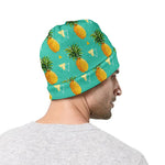 Geometric Pineapple Pattern Print Beanie