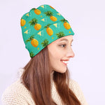 Geometric Pineapple Pattern Print Beanie