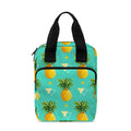 Geometric Pineapple Pattern Print Bible Tote Bag