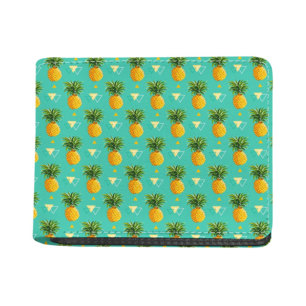 Geometric Pineapple Pattern Print Bifold Wallet