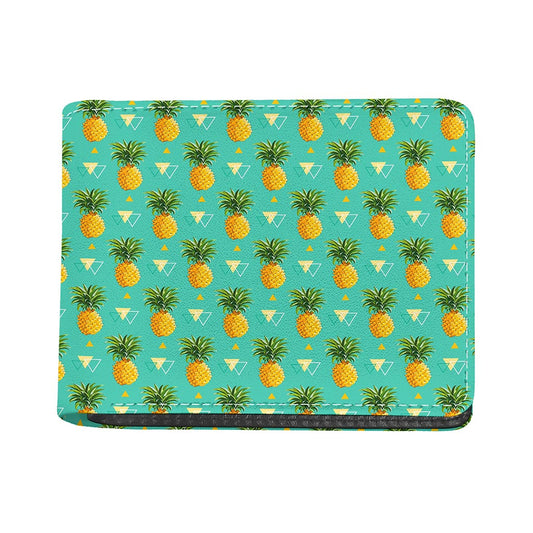 Geometric Pineapple Pattern Print Bifold Wallet