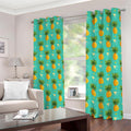 Geometric Pineapple Pattern Print Dimout Grommet Curtains