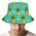Geometric Pineapple Pattern Print Bucket Hat