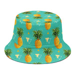 Geometric Pineapple Pattern Print Bucket Hat