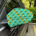 Geometric Pineapple Pattern Print Car Side Mirror Covers