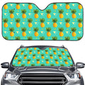 Geometric Pineapple Pattern Print Car Windshield Sun Shade
