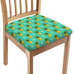 Geometric Pineapple Pattern Print Chair Cushion Cover