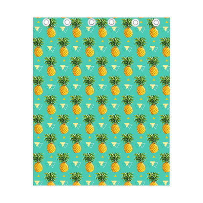 Geometric Pineapple Pattern Print Curtain