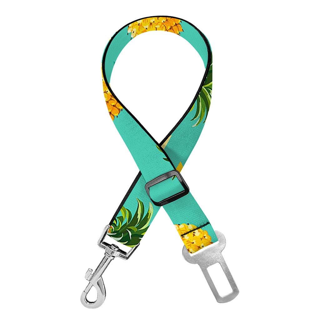 Geometric Pineapple Pattern Print Dog Seat Belt