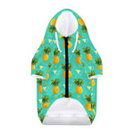 Geometric Pineapple Pattern Print Dog Zip Up Hoodie