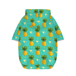 Geometric Pineapple Pattern Print Dog Zip Up Hoodie