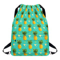 Geometric Pineapple Pattern Print Drawstring Backpack