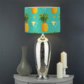 Geometric Pineapple Pattern Print Drum Lamp Shade