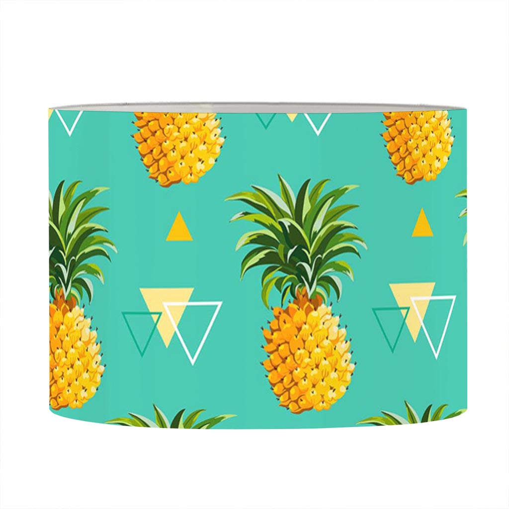 Geometric Pineapple Pattern Print Drum Lamp Shade