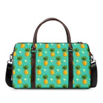 Geometric Pineapple Pattern Print Duffle Bag