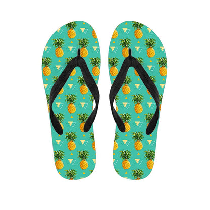 Geometric Pineapple Pattern Print Flip Flops