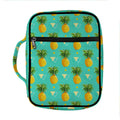 Geometric Pineapple Pattern Print Front Pocket Bible Bag