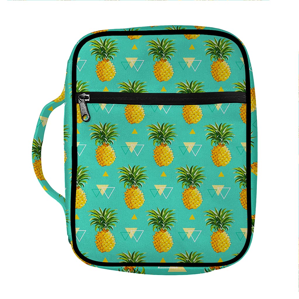 Geometric Pineapple Pattern Print Front Pocket Bible Bag