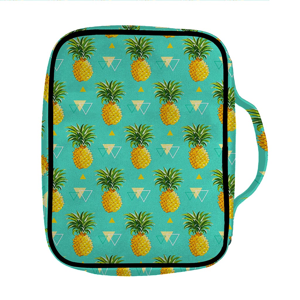Geometric Pineapple Pattern Print Front Pocket Bible Bag