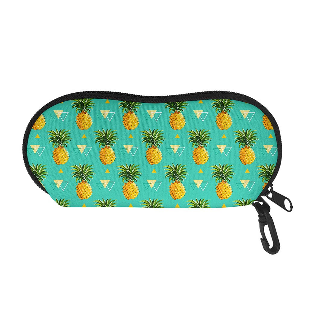 Geometric Pineapple Pattern Print Glasses Case