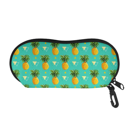 Geometric Pineapple Pattern Print Glasses Case