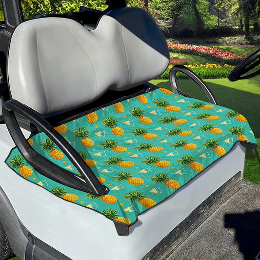 Geometric Pineapple Pattern Print Golf Cart Seat Cover