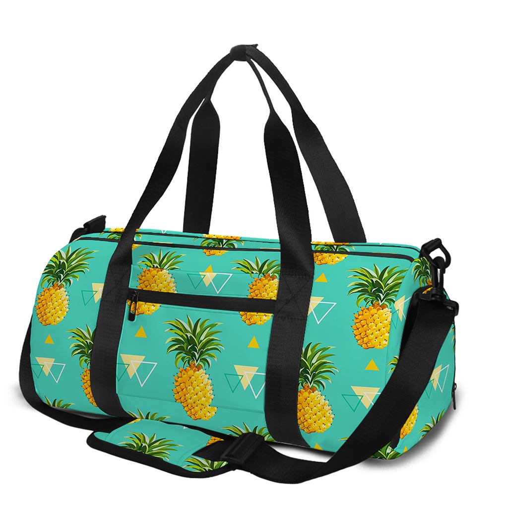 Geometric Pineapple Pattern Print Gym Bag