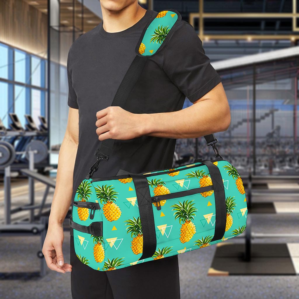 Geometric Pineapple Pattern Print Gym Bag