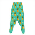 Geometric Pineapple Pattern Print Hammer Pants