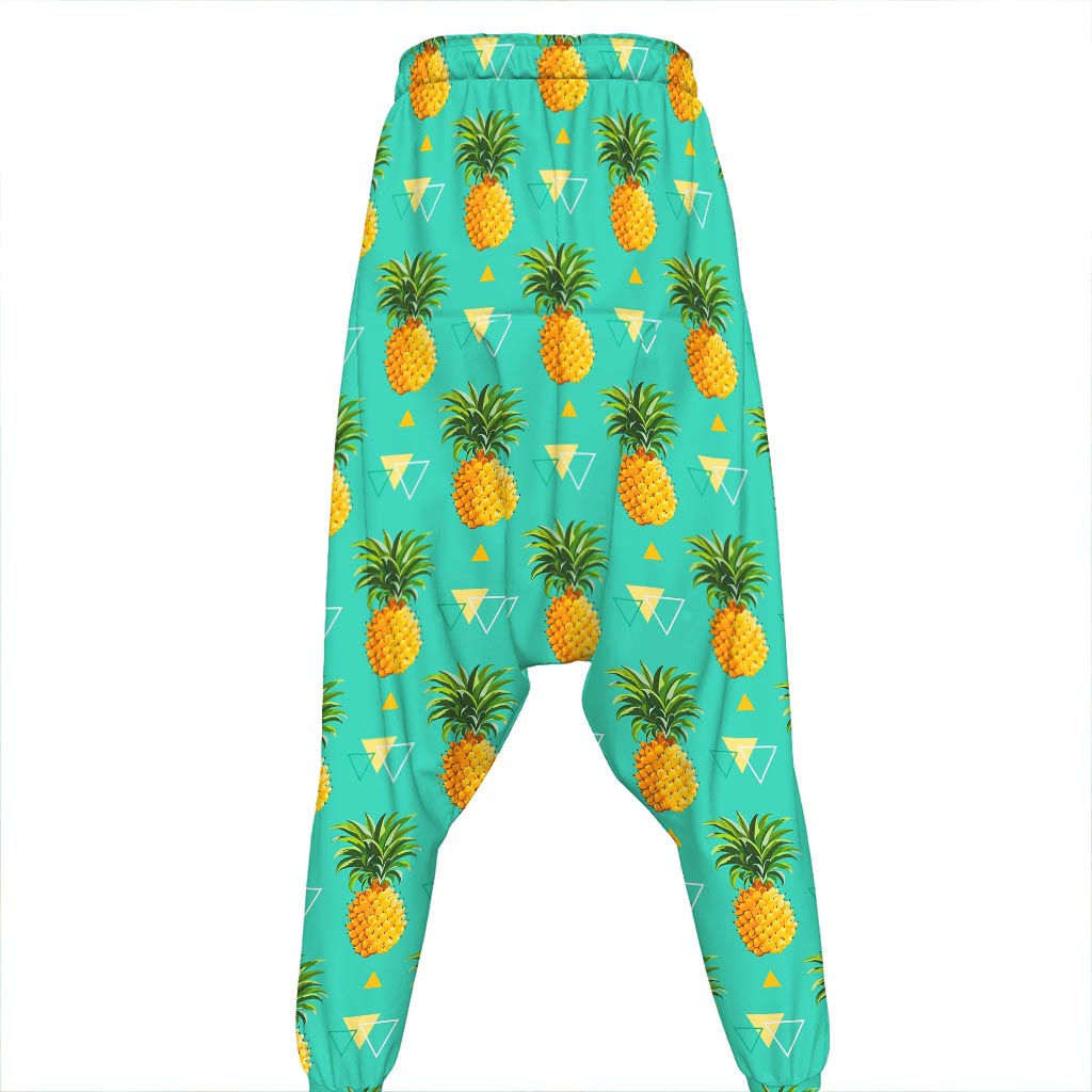 Geometric Pineapple Pattern Print Hammer Pants