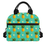 Geometric Pineapple Pattern Print Insulated Lunch Bag