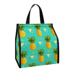 Geometric Pineapple Pattern Print Insulated Lunch Tote